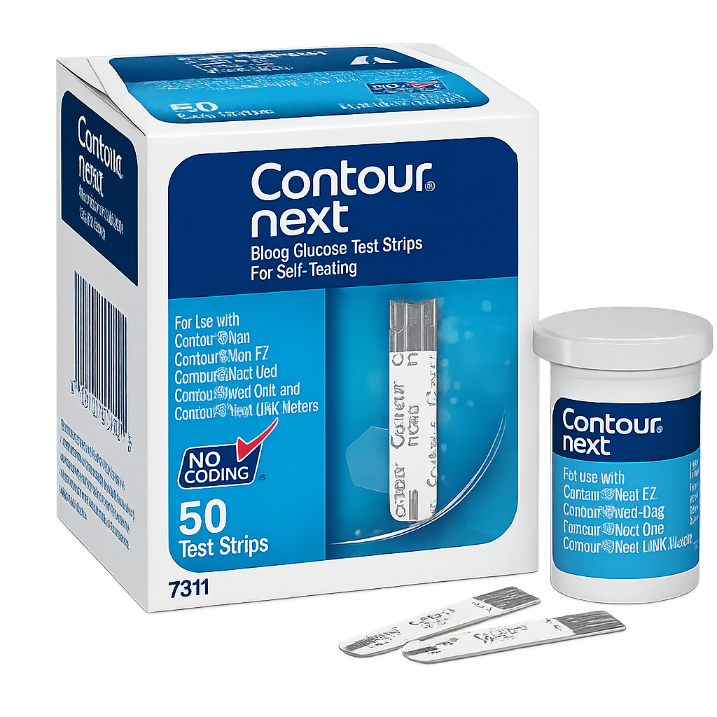 Contour Next blood glucose test strips box